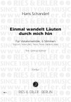 Einmal wandelt Läuten durch mich hin 