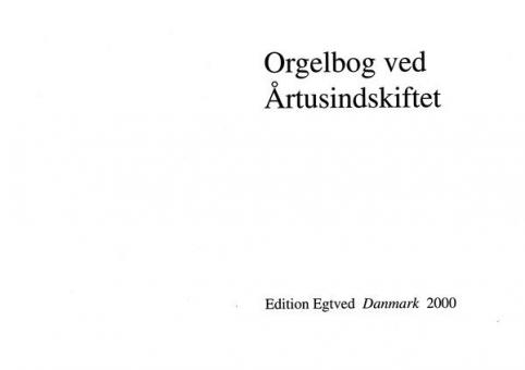 Orgelbog Ved Årtusindskiftet 