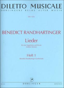 Lieder Heft 1 für mittlere Stimme und Klavier 