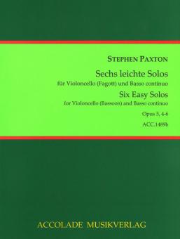 Six Easy Solos Opus 3, 4-6 