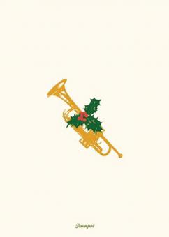 Vintage Xmas Trumpet 