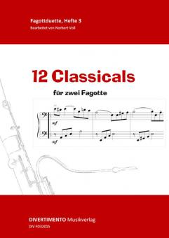 12 Classicals für 2 Fagotte 