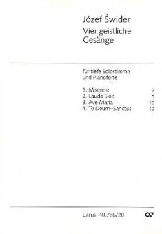 Vier geistliche Gesänge für tiefe Stimme 