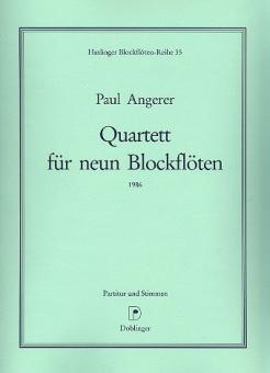 Quartett für 9 Blockflöten 