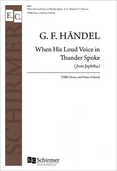 Jephtha: When His Loud Voice in Thunder Spoke 