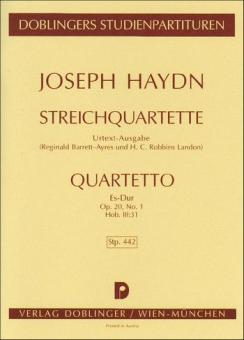 String quartet E flat major Hob. III:31 op. 20/1 