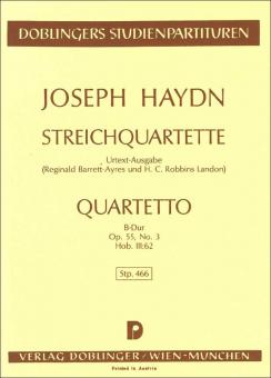 String quartet B flat major Hob. III:62 op. 55/3 