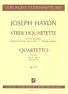 String quartet E flat major Hob. III:71 op. 71/3 