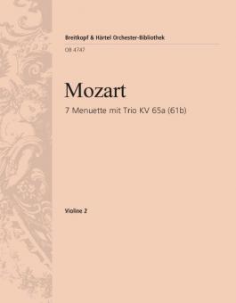 7 Menuette mit Trio KV 65a 