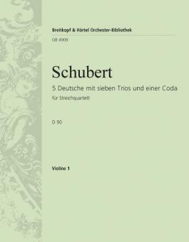 5 Deutsche mit 7 Trios und einer Coda D 90 