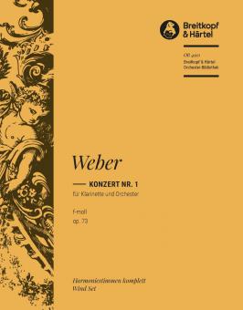 Konzert für Klarinette und Orchester Nr. 1 f-moll op. 73 