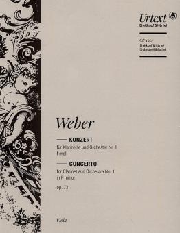 Konzert für Klarinette und Orchester Nr. 1 f-moll op. 73 