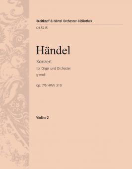 Orgelkonzert Nr. 11 g-moll op. 7/5 HWV 310 