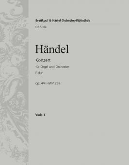 Orgelkonzert Nr. 4 F-Dur op. 4/4 HWV 292 