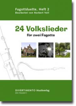 24 Volkslieder für zwei Fagotte 