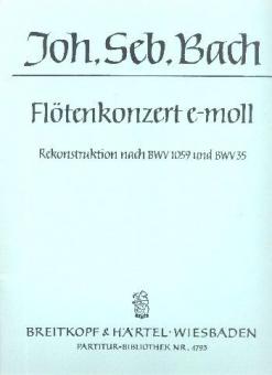 Konzert in e-moll BWV 1059R 