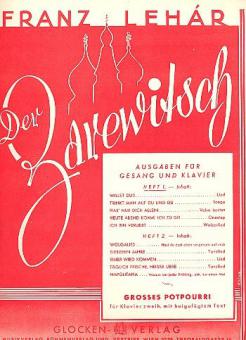 Der Zarewitsch, Liederheft 1 