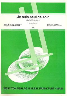 Je suis seul ce soir 