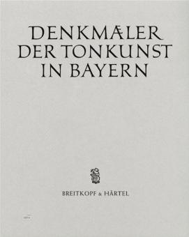 Denkmäler der Tonkunst in Bayern (Neue Folge) Sonderband 1 