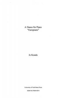 A Dance for Piano, 'Europeans' 