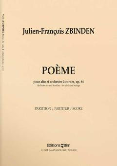 Poème pour alto et orchestre a cordes op. 84 Standard