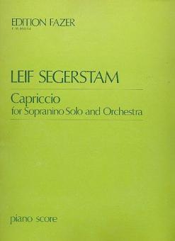Capriccio For Sopranino And Orchestra 