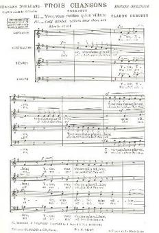 Trois Chansons 3: Yver, vous n'estes qu'un villain 