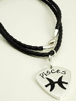 Rockys Plektrum + Kette Sternzeichen Fische 