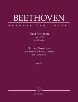 3 Sonatas in C minor, Fmajor, D major op. 10 Standard
