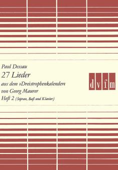 27 Lieder aus dem Dreistrophenkalender Heft 2 