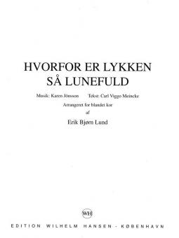 Hvorfor Er Lykken Sa Lundefuld 