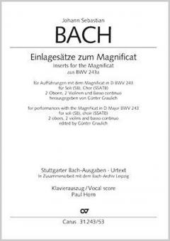 Insert movements for the Magnificat from BWV 243a Download