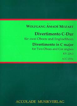 Divertimento C-Dur KVAnh229,3 