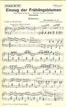 Einzug der Frühlingsblumen op. 92 