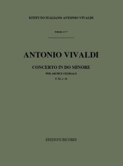 Concerto In C Minor Strings And Continuo Score Rv119 Fxi#20 T177 