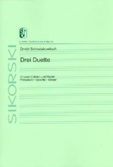 3 Duette für 2 Violinen und Klavier 