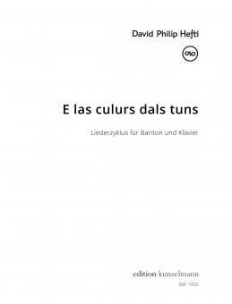 E las culurs dals tuns 