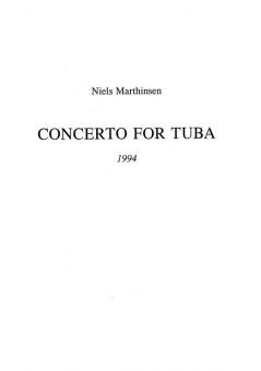 Concerto for Tuba and Orchestra 