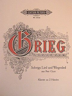 Solveig's Song Op. 55 No. 4 and Solveig's Cradle 