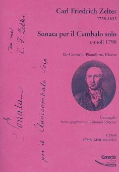 Sonate per il Clavicembalo solo c-moll 