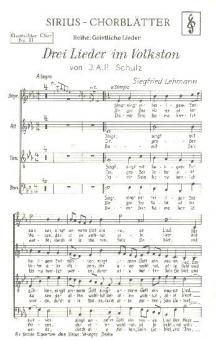 Drei Lieder im Volkston 