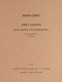 3 Songs on texts by Joseph von Eichendorff Op. 12 
