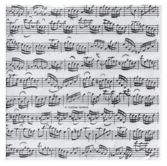 Napkins Sheet Music Design (12 pieces) 
