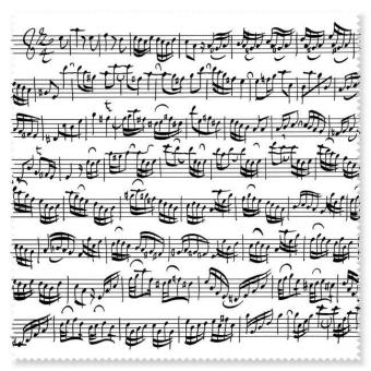 Glasses wipe Sheet music white 