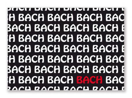 Postcard Bach text 