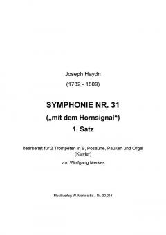 Sinfonie Nr. 31 