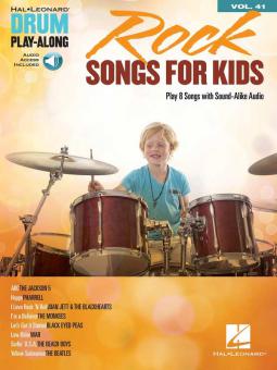 Drum Play-Along Vol. 41: Rock Songs for Kids 