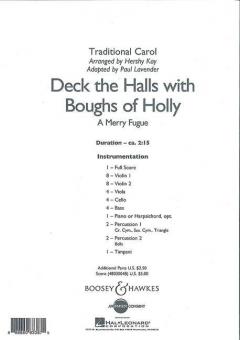 Deck the Halls with Boughs of Holly 