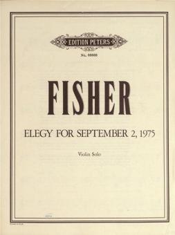 Elegy for September 2 1975 