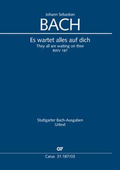 They all are waiting on thee BWV 187 Standard